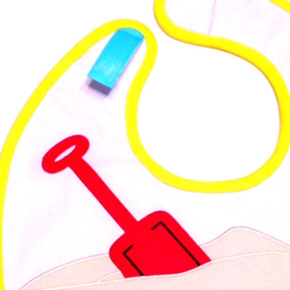 Dibs on Bibs, Sand Bucket Baby Bib - Picture 5 of 7